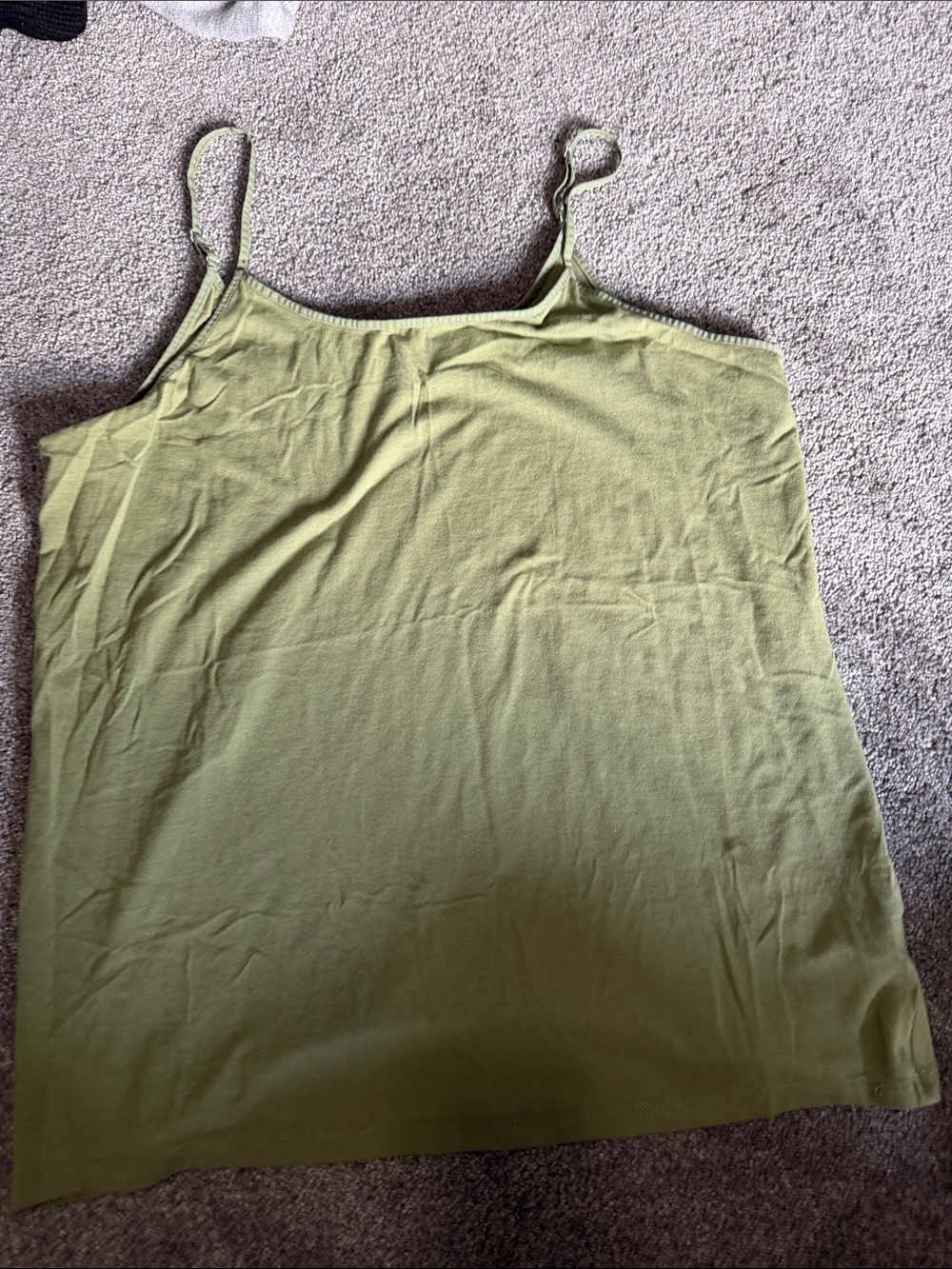 Time and Tru Olive Green Spaghetti Strap Cami
